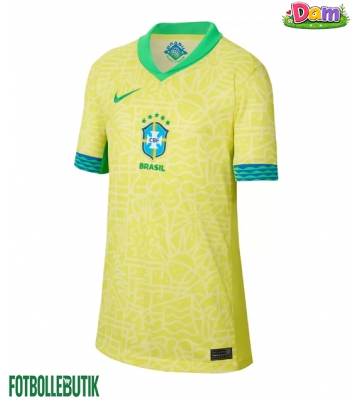 Brasilien Hemmatröja Kvinnor Copa America 2024 Kortärmad